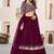 Charming Purple Sequins Georgette Engagement Wear Lehenga Choli Set