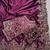 deep purple designer embroidered rangoli SIlk Blnd saree