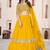 Stunning Yellow Sequins Georgette Haldi Wear Lehenga Choli Set