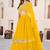 Stunning Yellow Sequins Georgette Haldi Wear Lehenga Choli Set