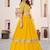 Stunning Yellow Sequins Georgette Haldi Wear Lehenga Choli Set