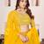 Stunning Yellow Sequins Georgette Haldi Wear Lehenga Choli Set