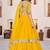 Stunning Yellow Sequins Georgette Haldi Wear Lehenga Choli Set