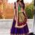 vichitra silk purple chaniya choli with sequins & thread embroidery