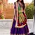 vichitra silk purple chaniya choli with sequins & thread embroidery