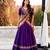 vichitra silk purple chaniya choli with sequins & thread embroidery
