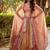 pink carika silk chaniya choli with sequins & thread embroidery