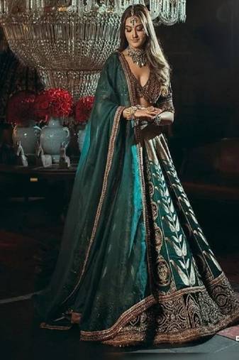 mulmul silk festive lehenga with velvet blouse and organza dupatta