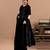 Black embroidered velvet anarkali set