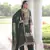 green embroidered work kurta with pant & dupatta set