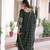 Green Embroidered Blooming Kurta Set