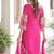 Pink Embroidered Blooming Kurta Set