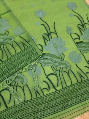 pista cotton jamdani dress material set 2