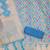unstitched sky blue chanderi cotton 3-piece set with zari work