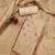 unstitched chiku chanderi cotton 3-piece set with zari work