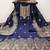 navy blue chanderi cotton 3 piece dress material