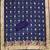 navy blue chanderi cotton 3 piece dress material