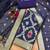 navy blue chanderi cotton 3 piece dress material