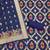 navy blue chanderi cotton 3 piece dress material