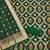 bottle green zari weaving chanderi cotton 3-piece dress material