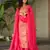 gajri chinnon kurta pant with zari embroidered dupatta