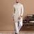 Ivory tissue kurta pajama