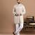 Ivory tissue kurta pajama