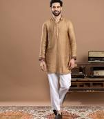 Gold tissue kurta pajama