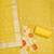 yellow shimmer dress material with zari weaving