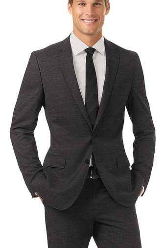 Imperial carbon grey  merino wool 150 count fabric for suit