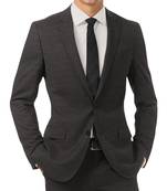 Imperial carbon grey  merino wool 150 count fabric for suit