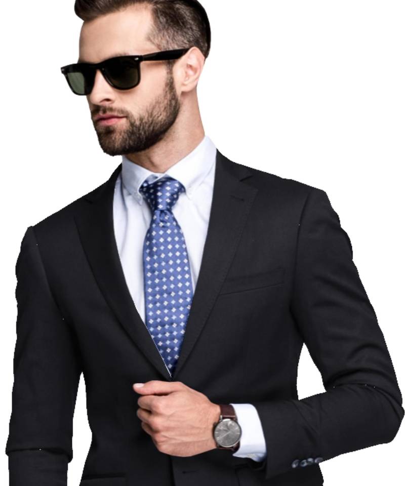 Imperial black merino wool 150 count fabric for suit