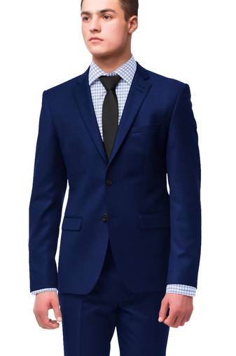 Imperial royal blue merino wool 150 count fabric for suit