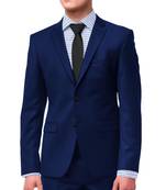 Imperial royal blue merino wool 150 count fabric for suit