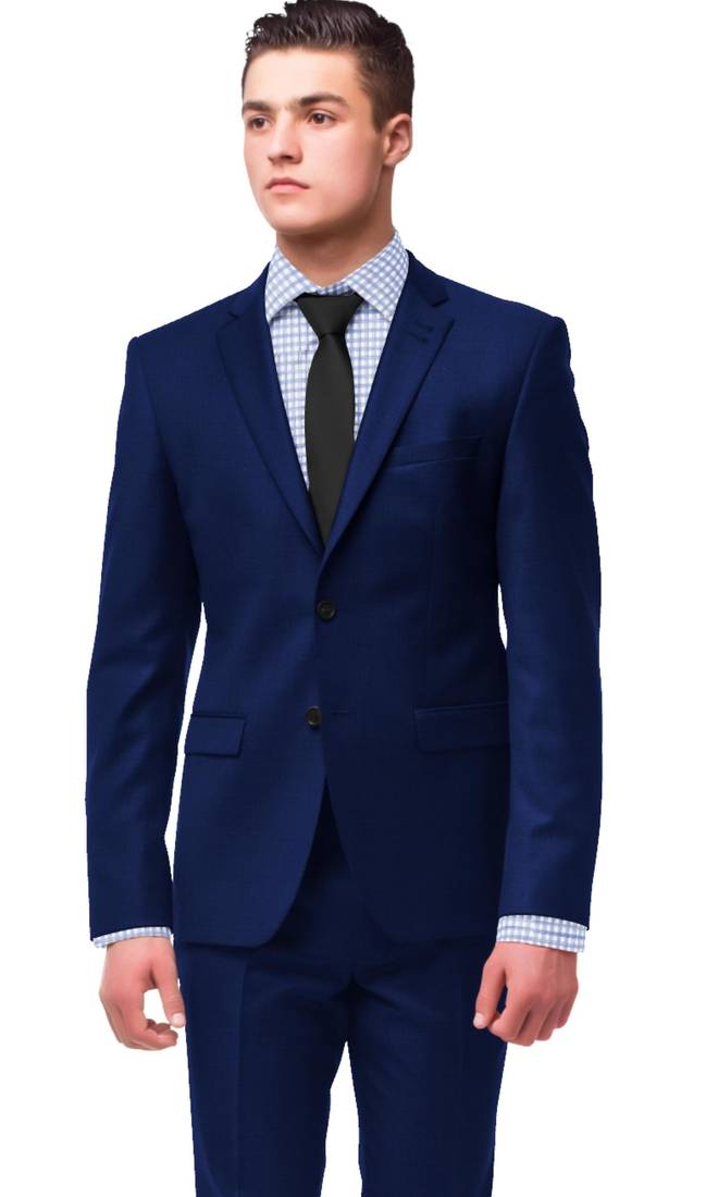 Imperial royal blue merino wool 150 count fabric for suit