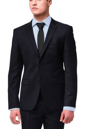 Navy blue merino wool 110 count fabric for suit