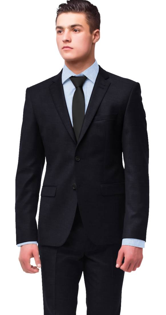 Navy blue merino wool 110 count fabric for suit