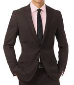 Classic dark brown merino wool 110 count fabric for suit