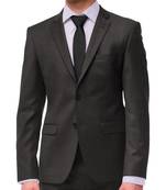 Classic dark grey merino wool 110 count fabric for suit