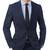 Navy blue terry rayon fabric for suit