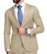 Beige terry rayon fabric for suit