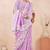 purple silk saree with heavy sequin resham embroidery