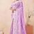purple silk saree with heavy sequin resham embroidery