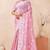 pink silk saree with heavy sequin resham embroidery