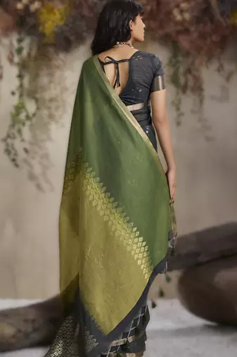 viscose cotton saree with weave