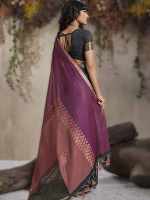 viscose cotton saree with weaving 2