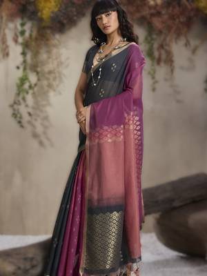viscose cotton saree with weaving 3