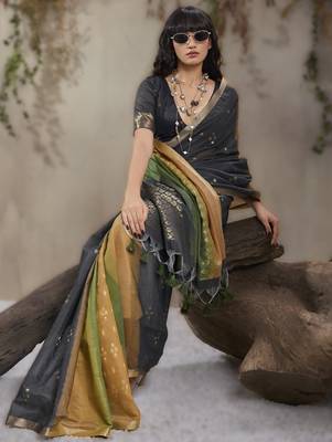  weaving viscose cotton saree 3