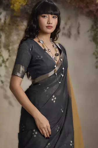  weaving viscose cotton saree