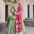 green jacquard silk chaniya choli with zari work